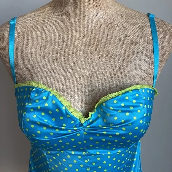 Victoria’s Secret Sexy Little Things Y2K Polka Dot Lingerie Romper 36C - Picture 7 of 9